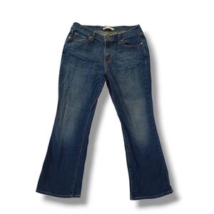 Levi's Womens Jeans 515 Bootcut Dark Wash Highrise Stretch Plus Size 14 S 34x29